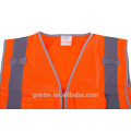 Ropa de trabajo ANSI Hi Vis fluorescente con cremallera Chaleco reflectante Bolsillos EN ISO Chaleco de seguridad de alta visibilidad para trabajadores portuarios